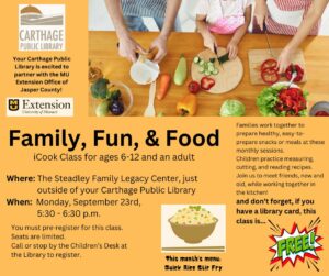 Family Fun & Food Event (Registration Required)